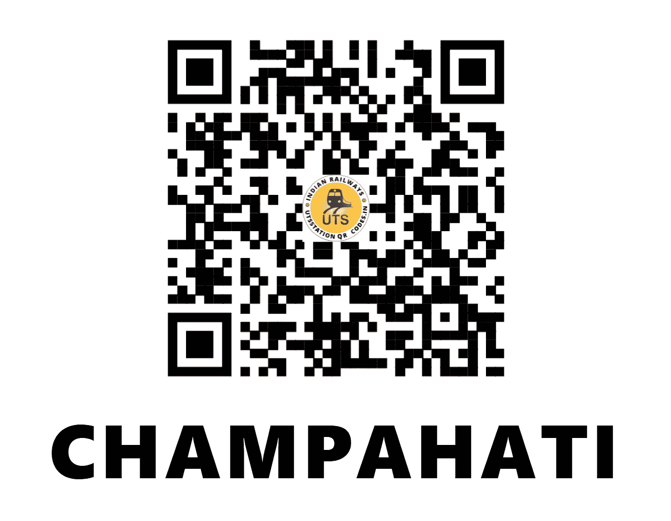 UTS QR Code for CHAMPAHATI - CHT - ER (WEST BENGAL)